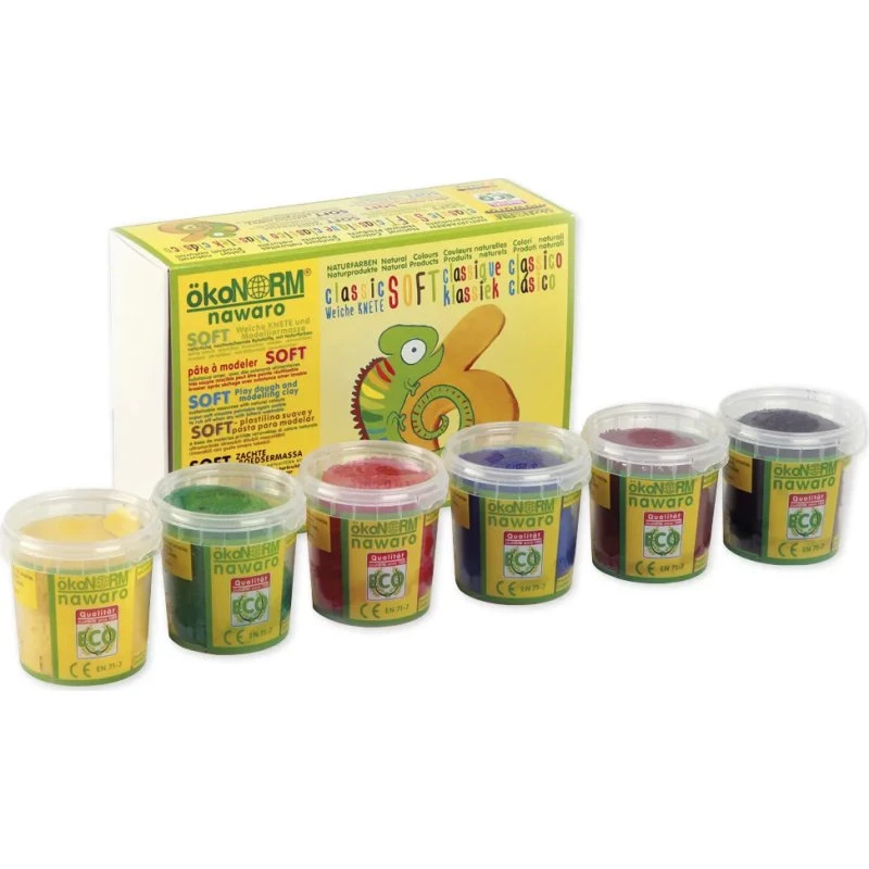 nawaro SOFT-Modelliermasse Set, 6-tlg.
