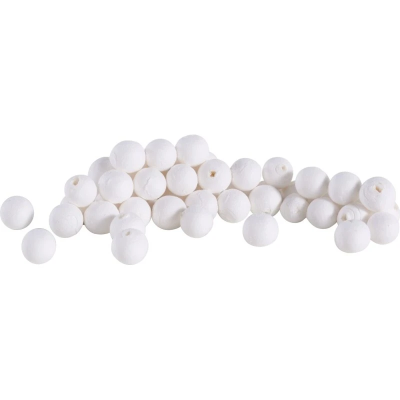 Wattekugeln weiß, 10 mm, 50 Stück