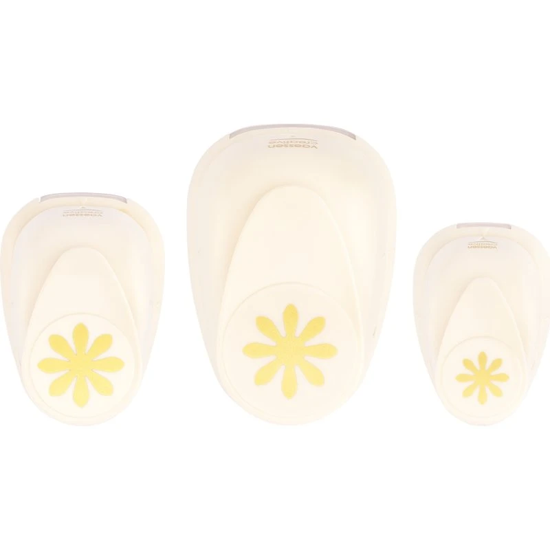 Vaessen Creative Motivstanzer Set Blumen 3 Stück