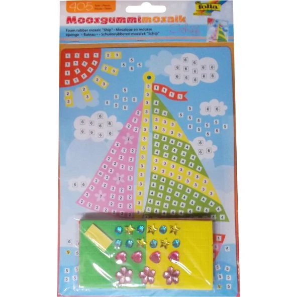 folia 23806 Moosgummi-Mosaik Schiff, 405 Teile