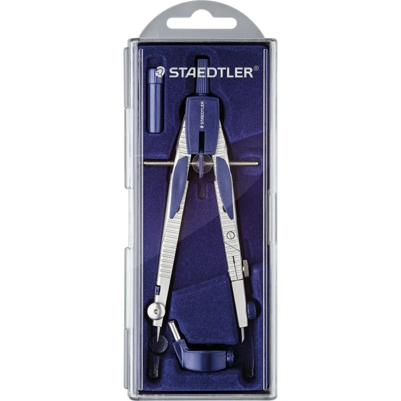 Staedtler 55301 Schnellverstellzirkel 146 mm silber/blau