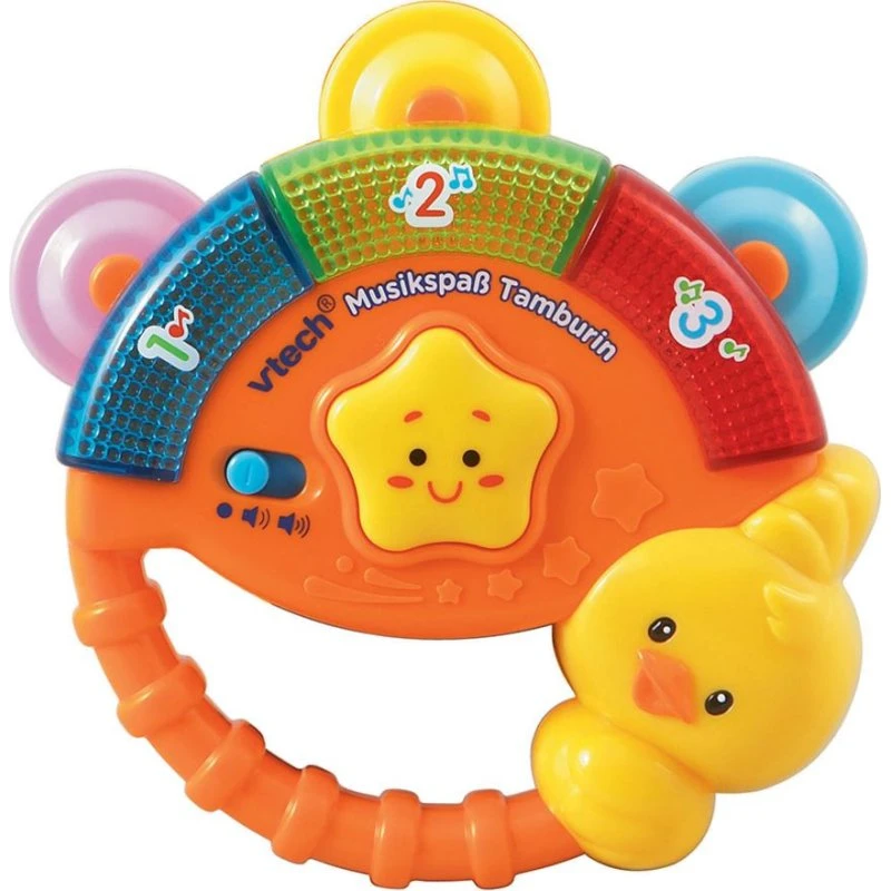 VTech Musikspaß Tamburin – Lernspielzeug für Babys ab 6 Monaten