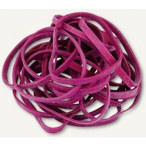 WIHEDÜ Gummibänder 100x5 mm rot 1 kg