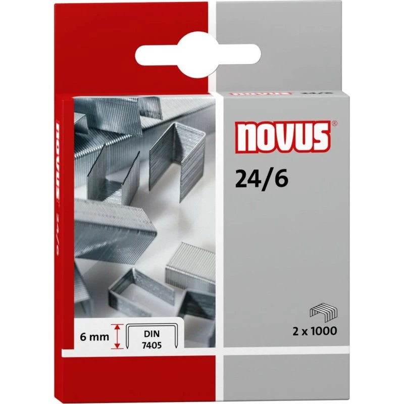 Novus Heftklammern 24/6 Super verzinkt