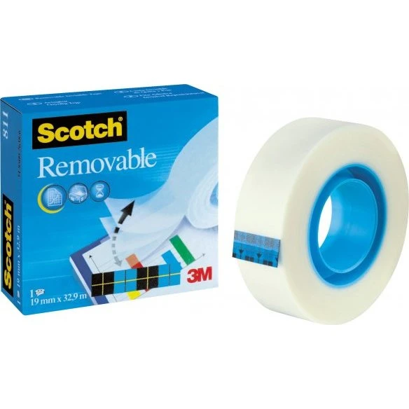 3M Scotch Unsichtbares Klebeband 19 mm x 33 m
