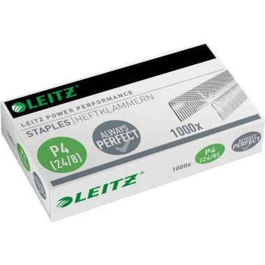 Leitz Heftklammer P4 24/8, 1000 St., silber