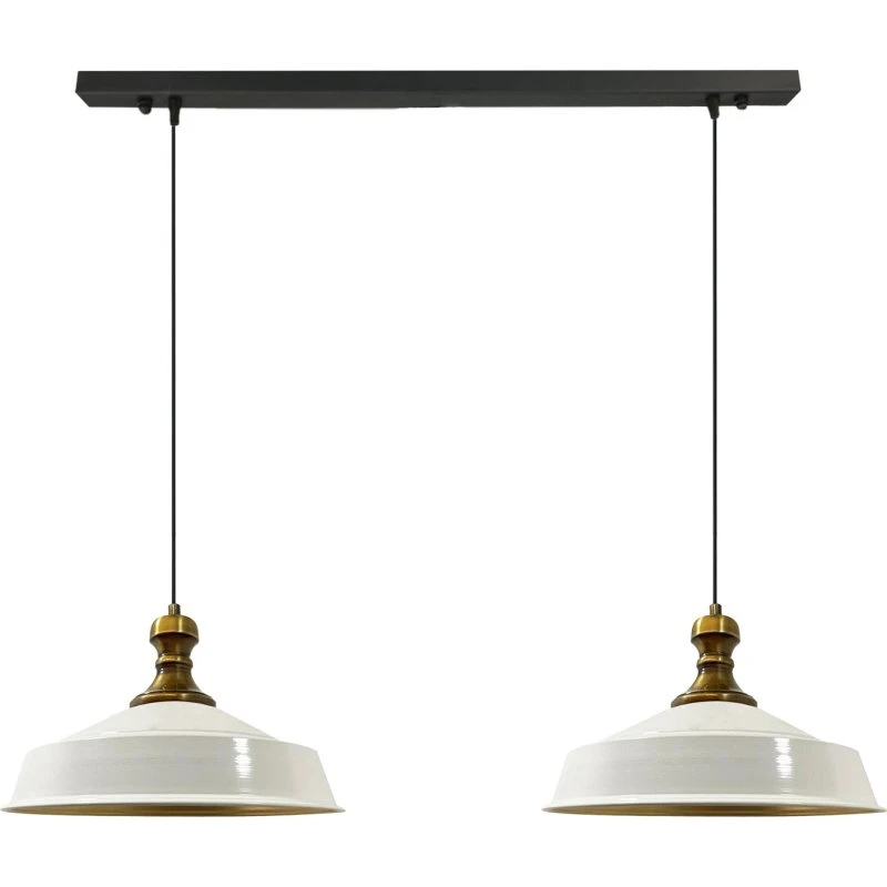 Bamyum Asletl-Knob 2 Flammig Metall 40 cm Hängelampe