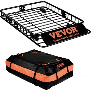 VEVOR Dachgepäckträger Korb 90 kg, 1305 x 915 mm, schwarz