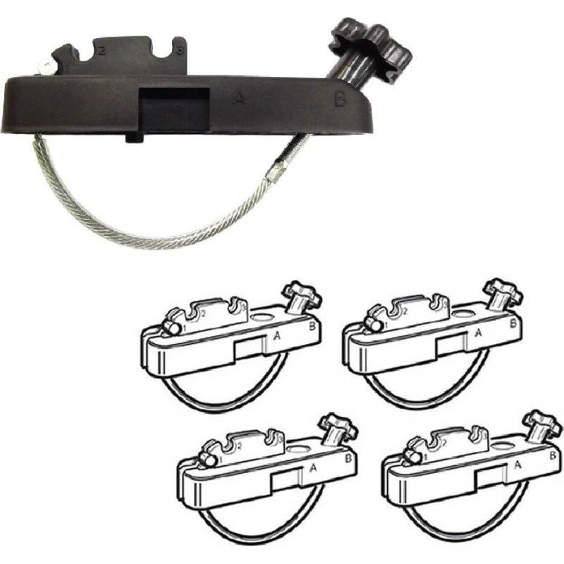 NORDRIVE U-Bügel-Adapter 90x30mm G3 für Dachbox