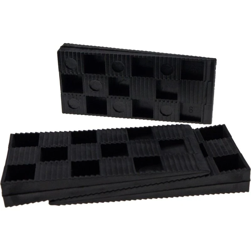 Montagekeile M 95x43x15 mm schwarzgrau Recycling-Kunststoff