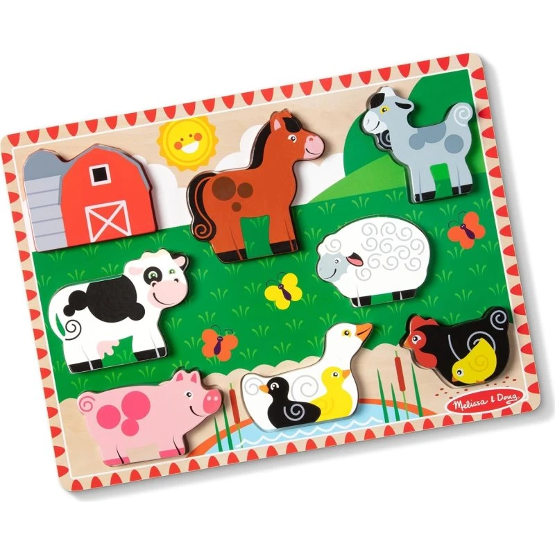 Melissa & Doug Holzpuzzle Bauernhof EDU17629
