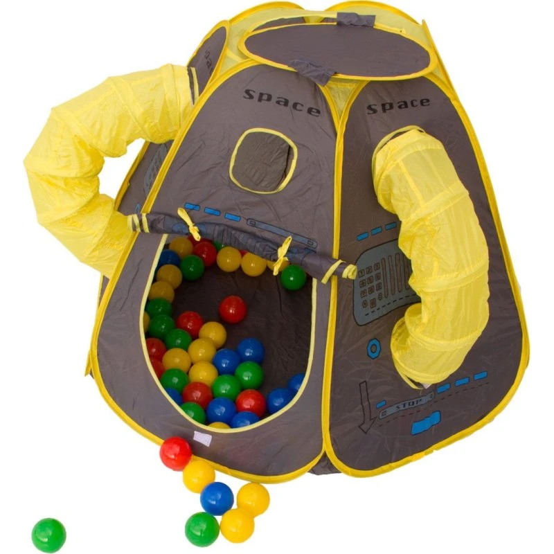 SPACE Bällebad mit 100 Bällen, Pop-Up-Spielzelt