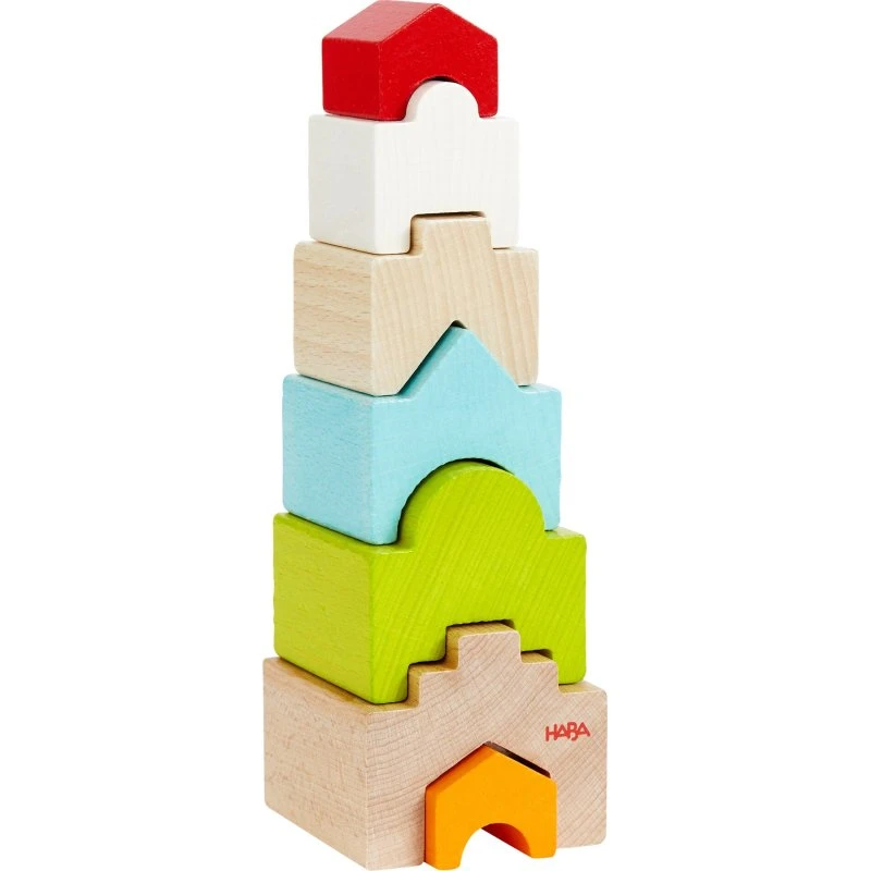 HABA Stapelturm Haus auf Haus aus Buchenholz 2011045001