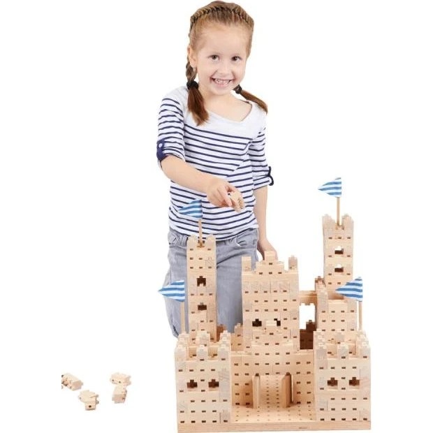 Eduplay KIGA 537-tlg. Holzsteckbausteine