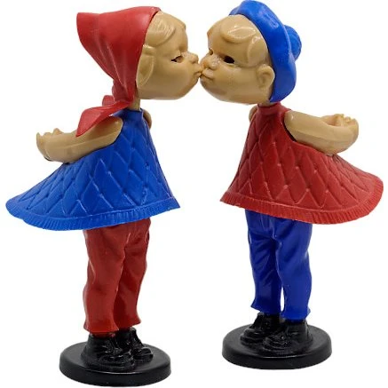 Walter & Prediger Magnetische Retro-Kusspuppen, 2er Set