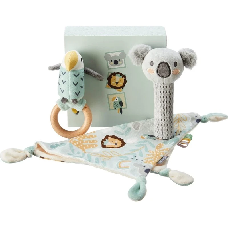 Nuby Animal Adventures 3-teiliges Geschenkset