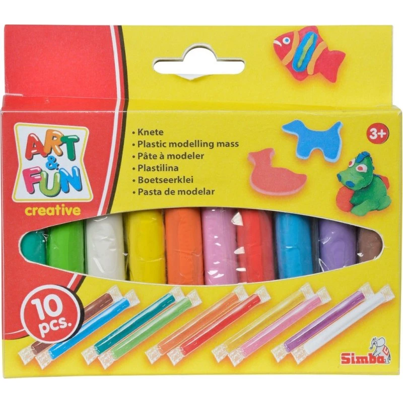 Simba ART & FUN 10 Knetstangen Kreativ Knete