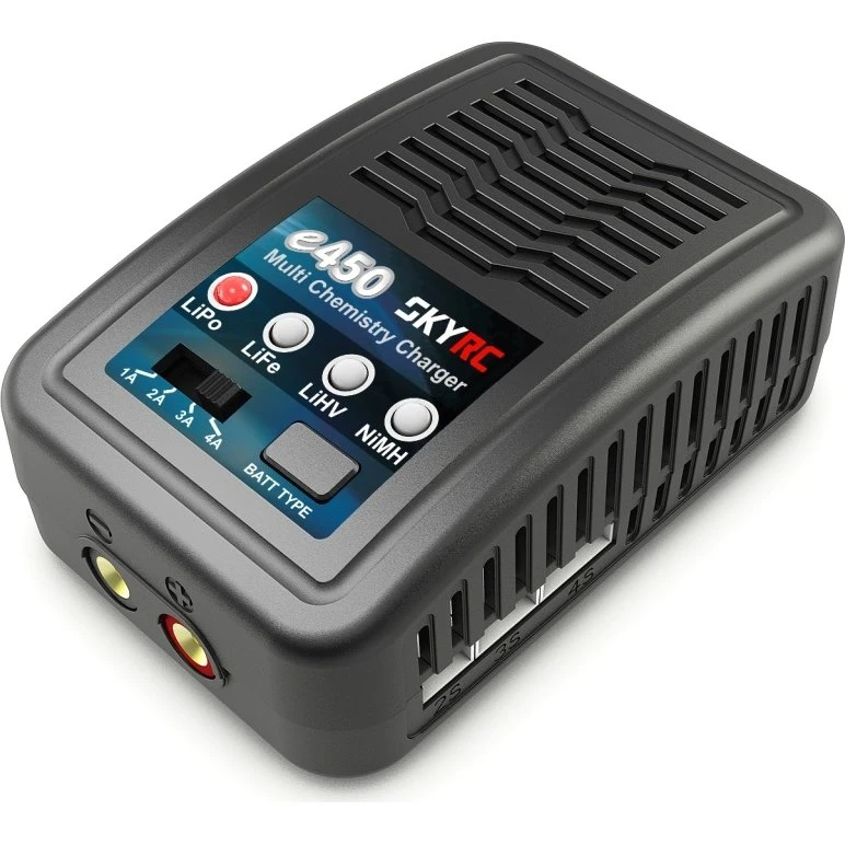SKYRC e450 AC Ladegerät 2-4S LiPo / 6-8Z NiMH 50W