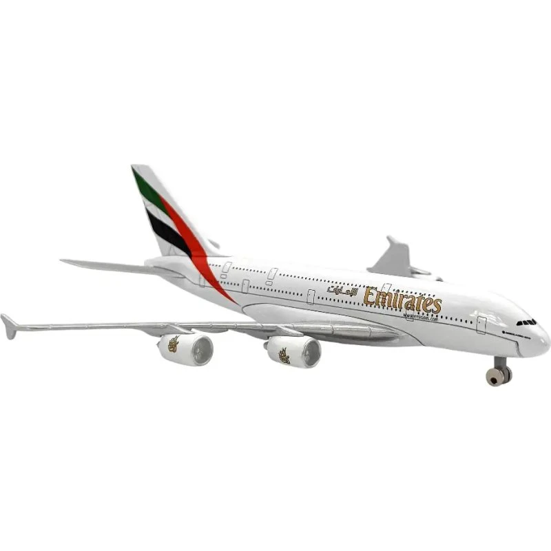 Emirates Airbus A380 Spielzeugflugzeug aus Metall
