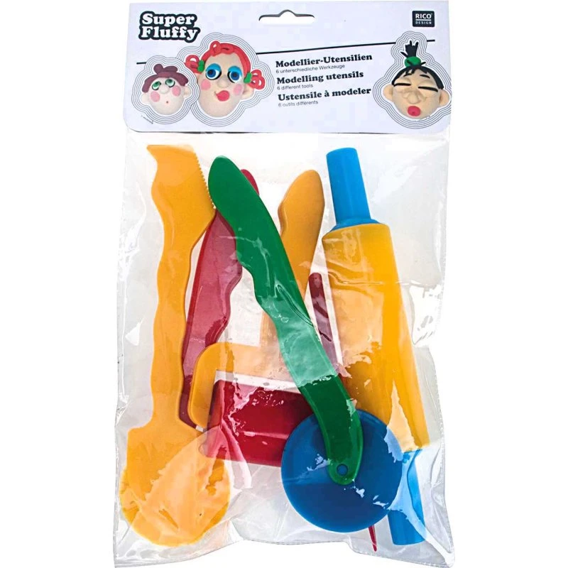 Rico Design Super Fluffy Utensilien 6-teilig