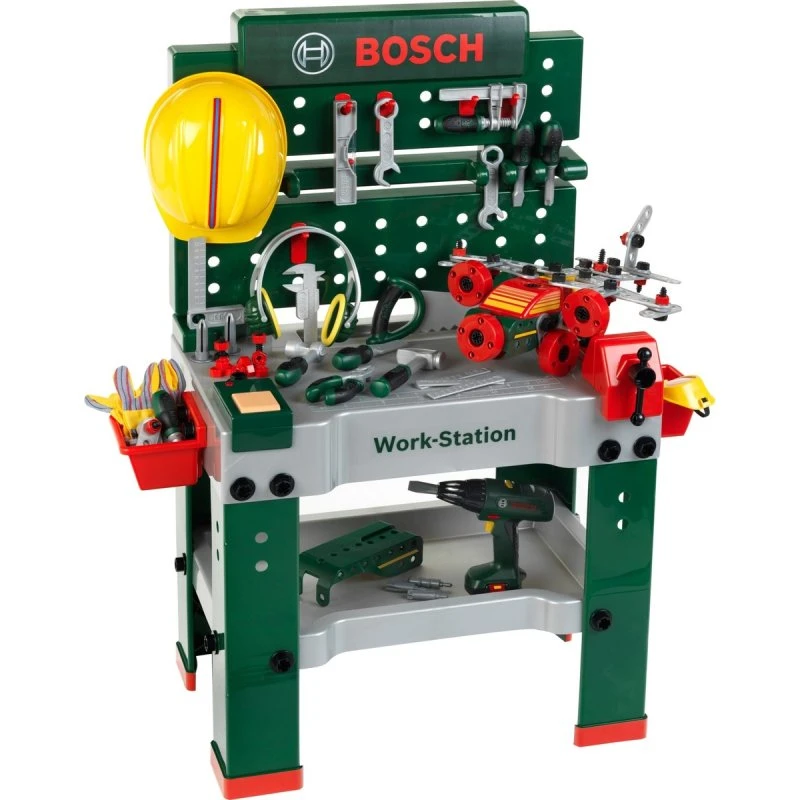 Bosch Werkbank No. 1 150-teilige Spielwerkbank mit Akkuschrauber