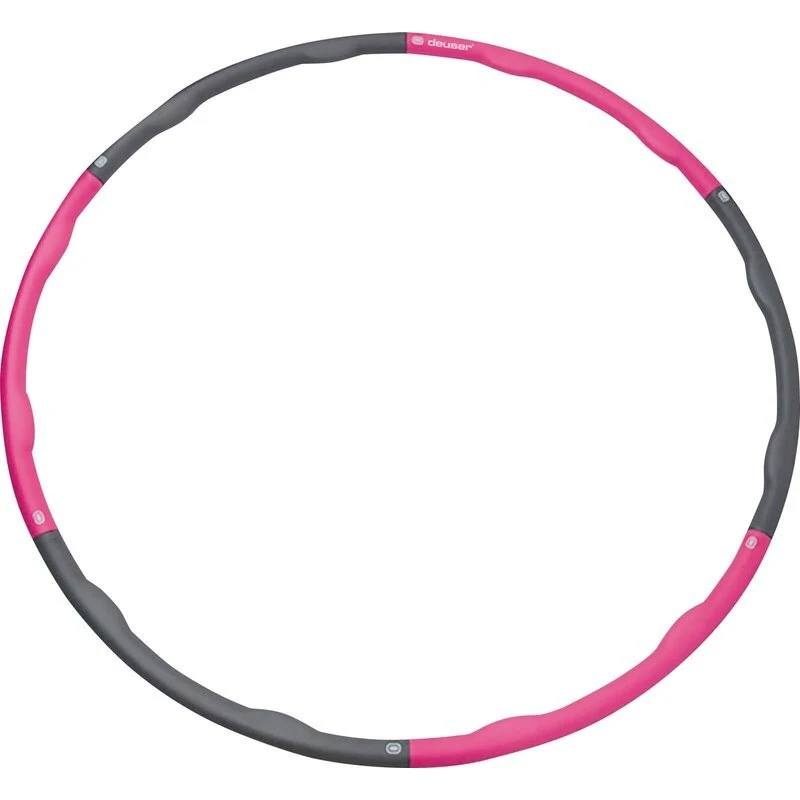 Deuser Hula Hoop Reifen (B-Ware) – Zusammenstellbarer Fitnessreifen mit Massageeffekt