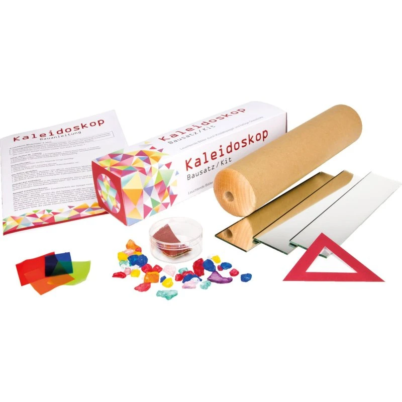 Kaleidoskop-Bausatz ab 5 Jahre mit Holzgehäuse