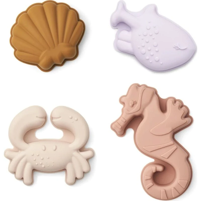 Liewood Gill Sandformen 4-Pack Meerestiere