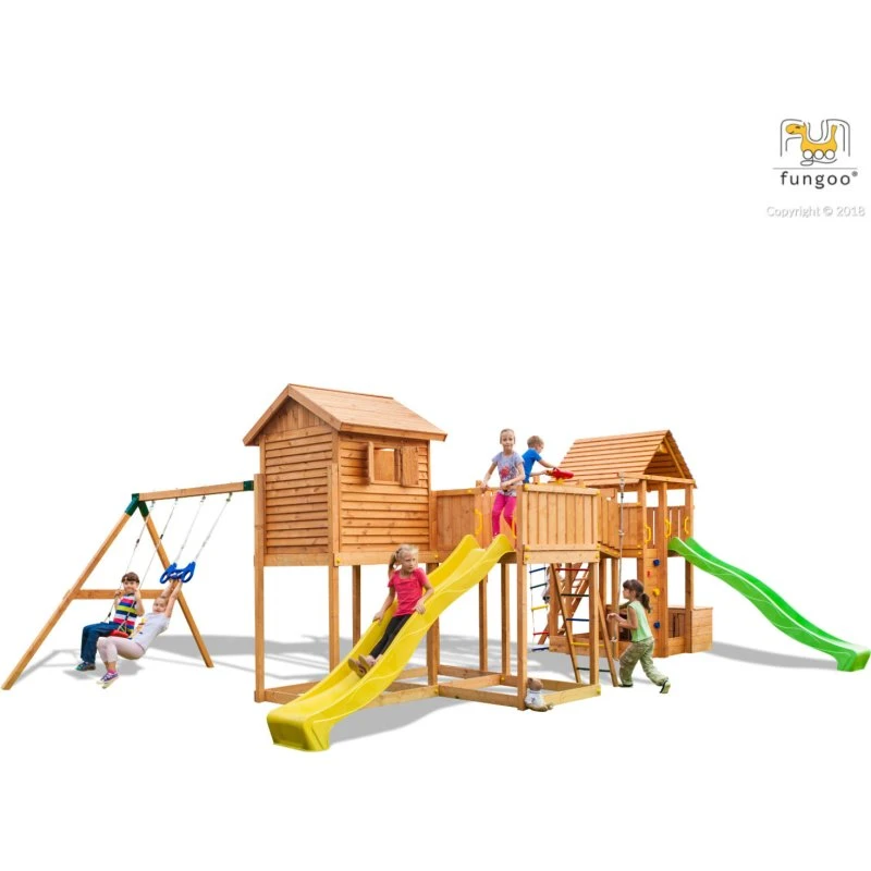 Fungoo Play Box Maxi Set My Side Fortress, teak-farben lasiert
