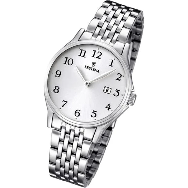 Festina Classics F16748/1 Silber Edelstahl Armbanduhr