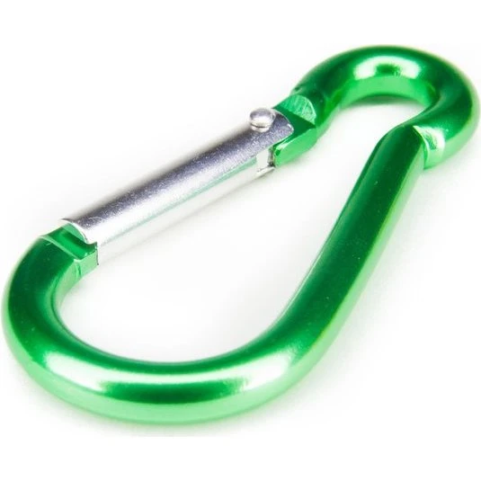 Campfrei Alu-Karabiner grün, 6,3 cm, eloxiertes Aluminium