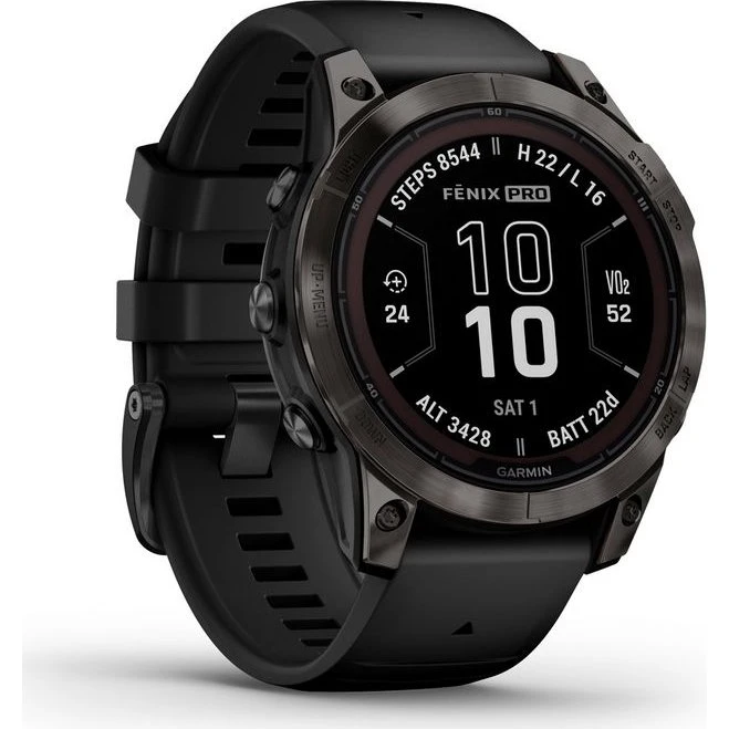 Garmin Fenix 7 Pro Sapphire Solar Edition 47 mm Schwarz/Carbongrau