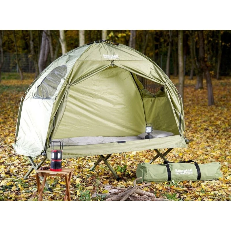 OutdoorPro 4in1 Zelt-Feldbett dunkelblau 193,5 x 45,5 x 86,5 cm