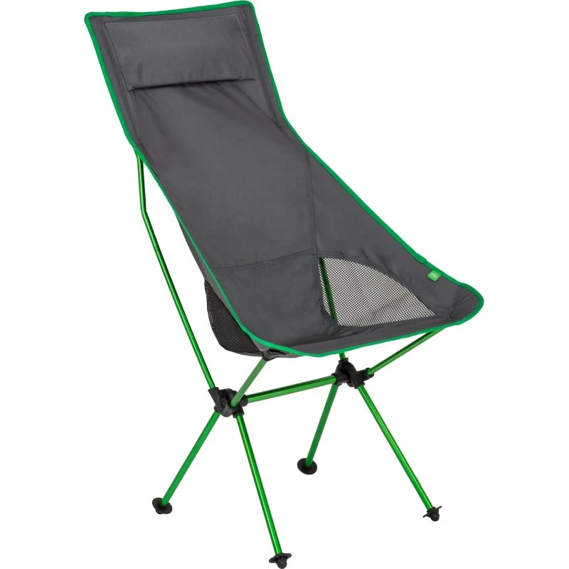 Highlander Ayr Tall Folding Chair Green/Grey
