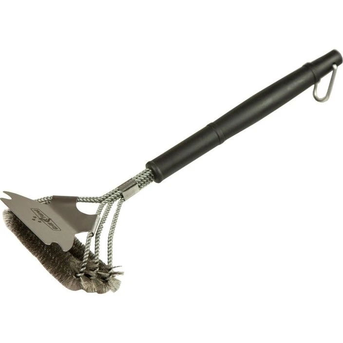 Grillfürst Edelstahl-Grillbürste mit 3-fach-Bürstenkopf