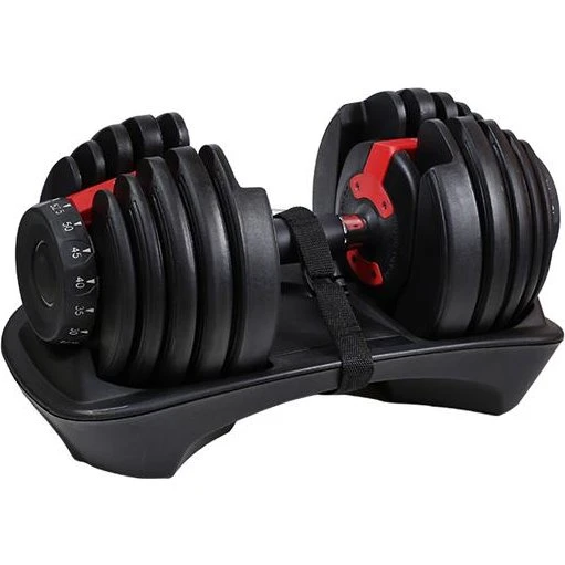 HMS SR52 Verstellbare Kurzhantel (10 Scheiben, 2,2–23,8 kg)