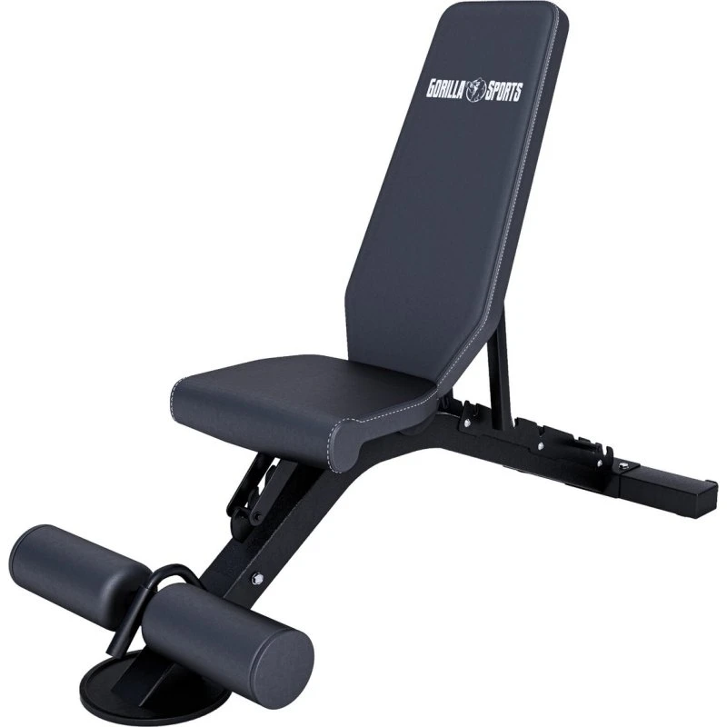 GORILLA SPORTS® Verstellbare Hantelbank Multifunktion