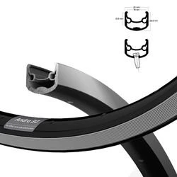 Ryde Andra 30 Felge 622-19, Schwarz, 36L