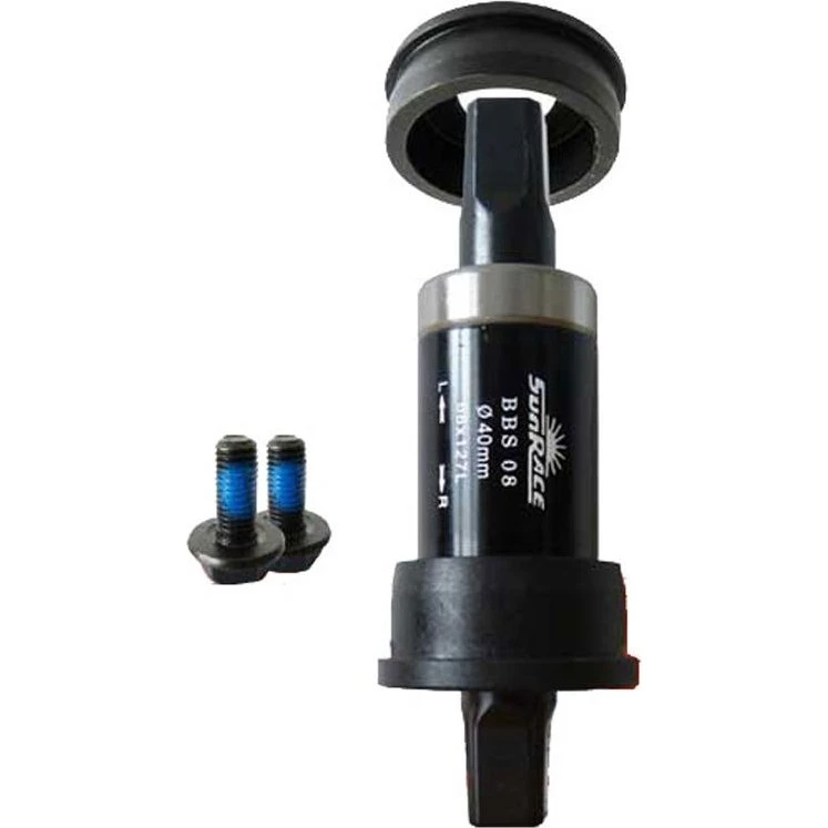 Sunrace BBS08 Tretlager 127mm 40mm, 4-kant, schwarz