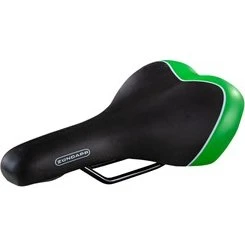 Zündapp Z600 Fahrradsattel schwarz/grün Komfort für Damen und Herren