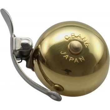 Crane Bell Mini Suzu Fahrradklingel Gold (Ahead Cap)