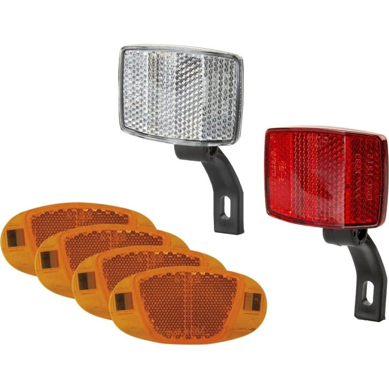 VENTURA Reflektor-Set 4x Speichen + Vorne/Hinten StVZO