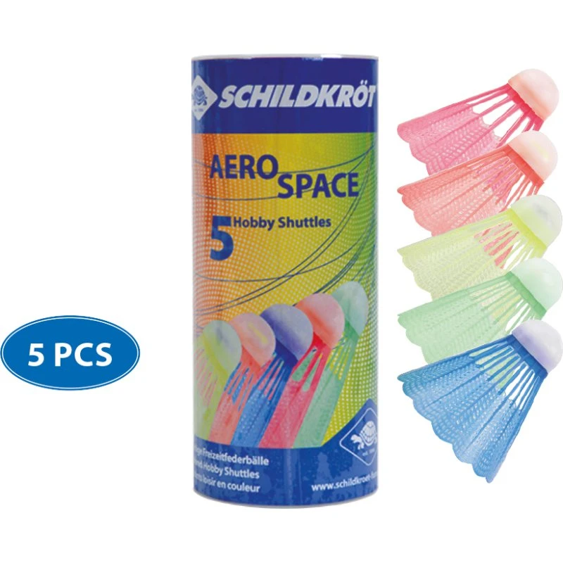 Schildkröt Aero Space Federbälle 5er Dose farblich sortiert
