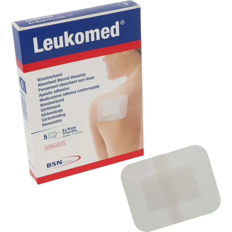 BSN medical Leukomed steriler Wundverband 8 x 10 cm, 5 St.
