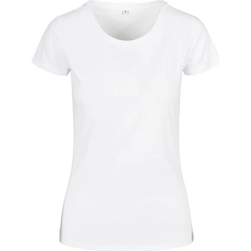 Build Your Brand Basic Damen T-Shirt BB012 Weiß 5XL