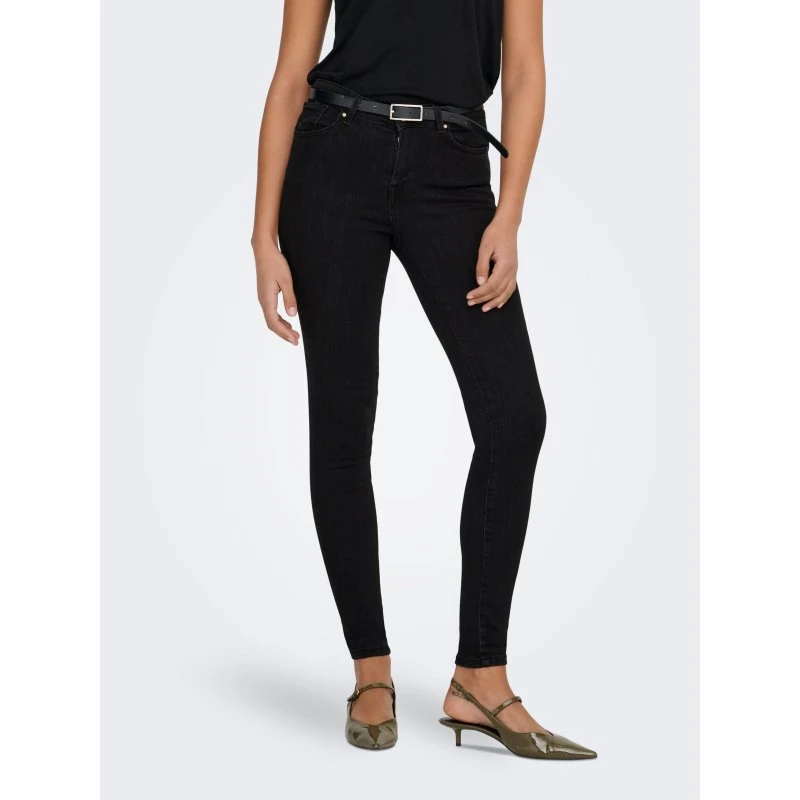 ONLPOWER MID PUSH UP Skinny Jeans Schwarz