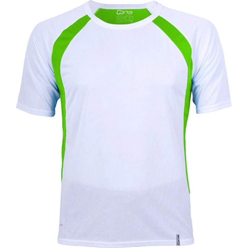 CONA SPORTS Pace Tech T-Shirt White/Lime M