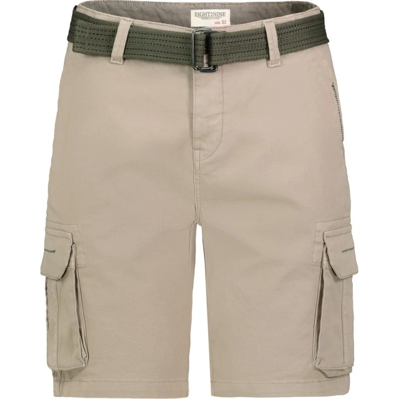 Eight 2 Nine Herren Cargo Shorts mit Gürtel
