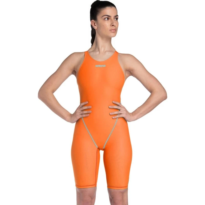 Arena Damen Wettkampfanzug Powerskin ST Next LE Orange Teal