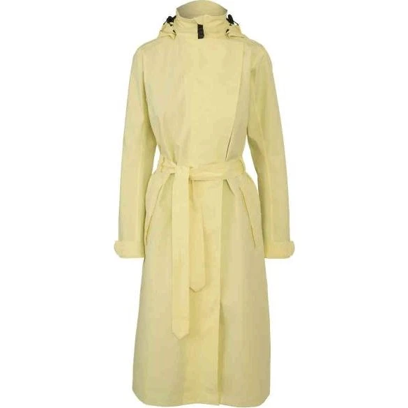 AGU Trench Beschichtet Lange Regenjacke Damen Golden Mist